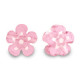 Millefiori beads flower 5-6x3mm - Pink